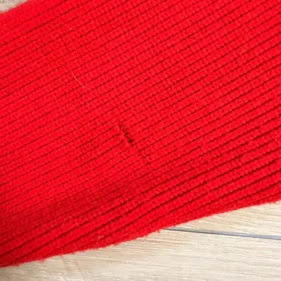 Tristan Red Sweater Dress Women's L Long Buttons - Picture 8 of 8